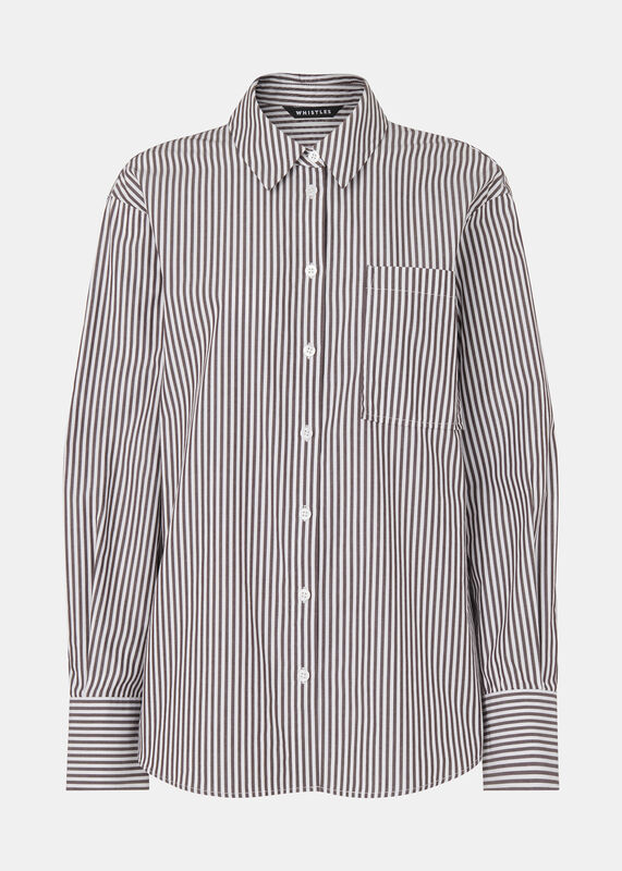 Black Stripe Relaxed Fit Shirt